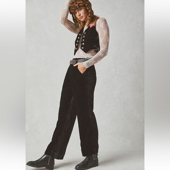Free People Pants - Free People Sign Of The Times Vest Suit Set